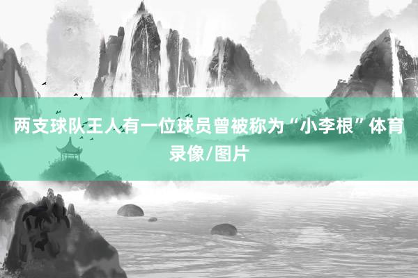 两支球队王人有一位球员曾被称为“小李根”体育录像/图片