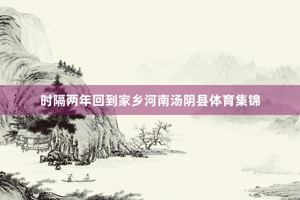 时隔两年回到家乡河南汤阴县体育集锦