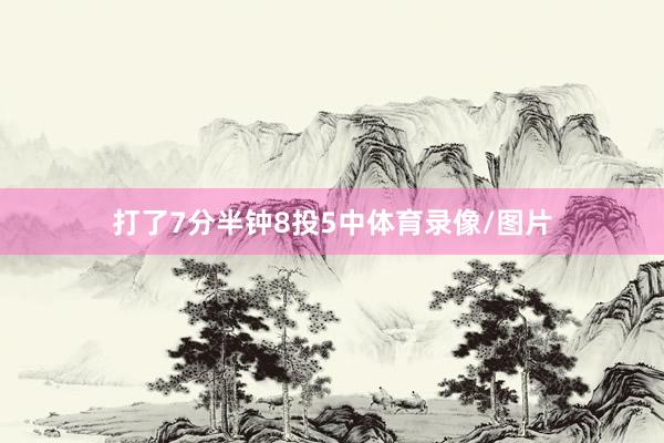 打了7分半钟8投5中体育录像/图片