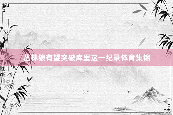 丛林狼有望突破库里这一纪录体育集锦