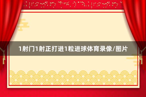 1射门1射正打进1粒进球体育录像/图片