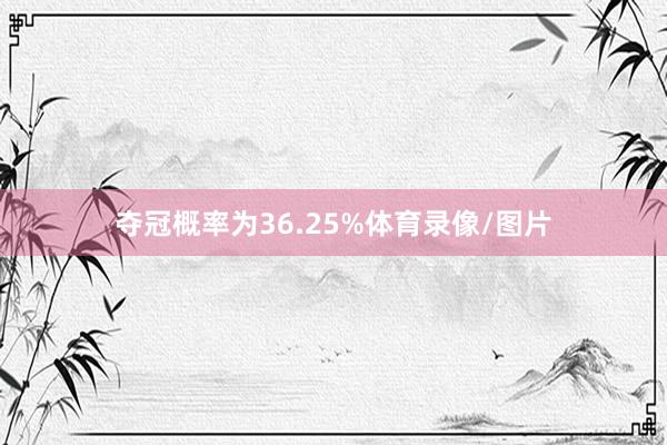 夺冠概率为36.25%体育录像/图片