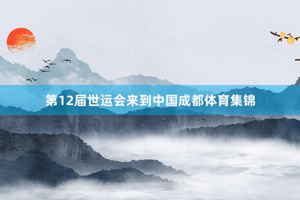 第12届世运会来到中国成都体育集锦