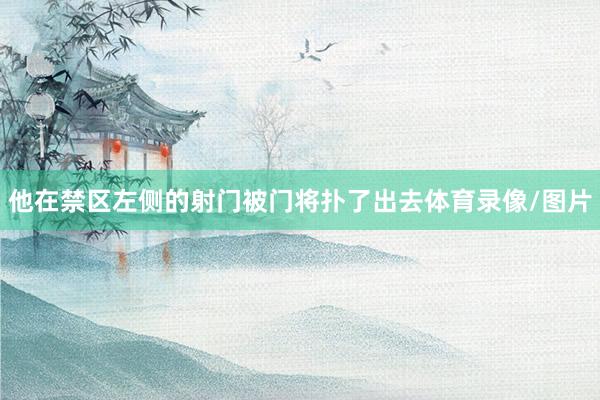 他在禁区左侧的射门被门将扑了出去体育录像/图片