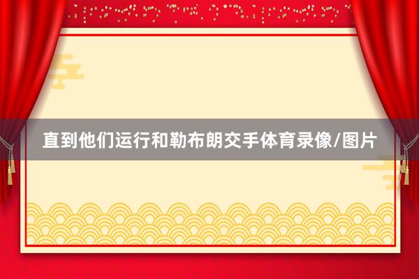 直到他们运行和勒布朗交手体育录像/图片