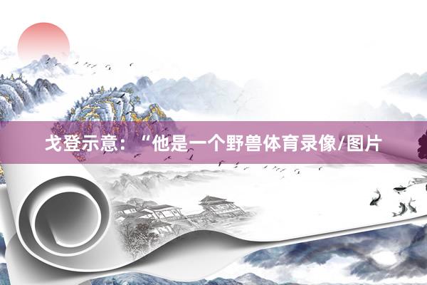 戈登示意：“他是一个野兽体育录像/图片