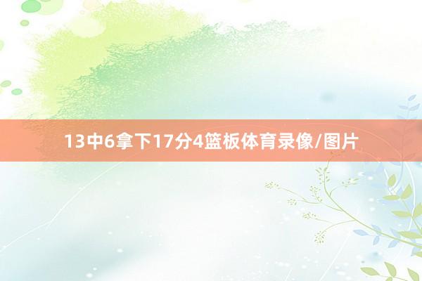 13中6拿下17分4篮板体育录像/图片
