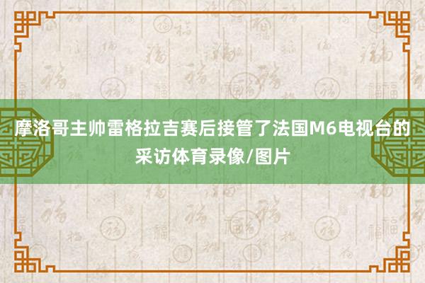 摩洛哥主帅雷格拉吉赛后接管了法国M6电视台的采访体育录像/图片