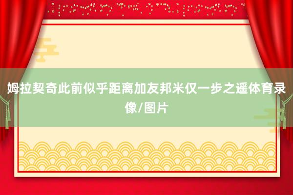 姆拉契奇此前似乎距离加友邦米仅一步之遥体育录像/图片