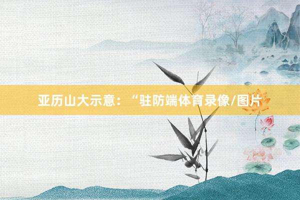 亚历山大示意：“驻防端体育录像/图片