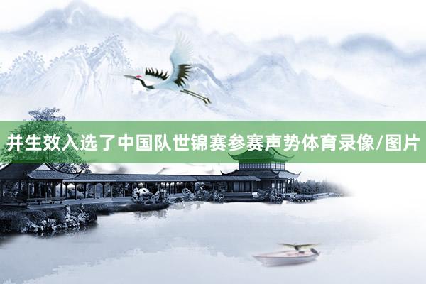 并生效入选了中国队世锦赛参赛声势体育录像/图片