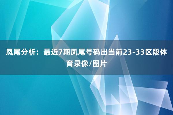 凤尾分析：最近7期凤尾号码出当前23-33区段体育录像/图片