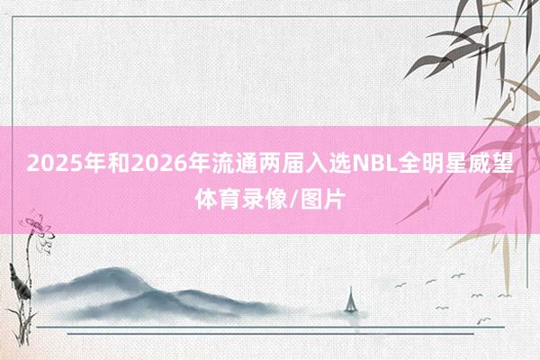 2025年和2026年流通两届入选NBL全明星威望体育录像/图片