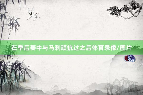 在季后赛中与马刺顽抗过之后体育录像/图片