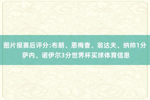 图片报赛后评分:布朗、恩梅查、翁达夫、纳帅1分 萨内、诺伊尔3分世界杯买球体育信息